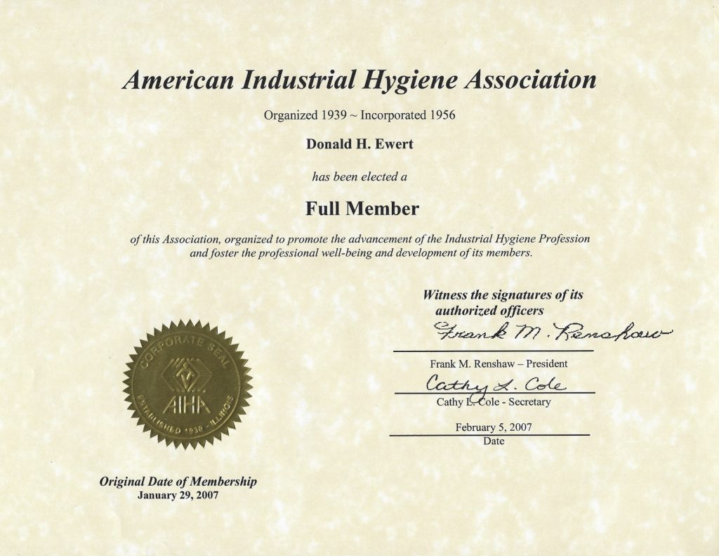 American Industrial Hygiene Association Leadership