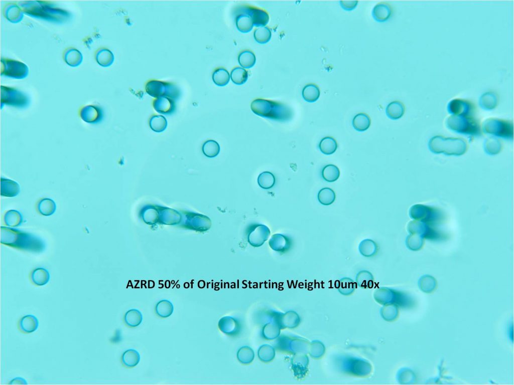 VFF Filter Loading at 50% of Original Starting Weight VFF Filter Loading at 50% of Original Starting Weight